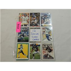 LOT 12 JUNIOR SEAU FOOTBALL CARDS