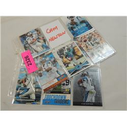 LOT 10 CAM NEWTON FOOTBALL CARDS