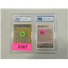 Image 2 : LOT 2 TERRY BRADSHAW GRADED FOOTBALL CARDS