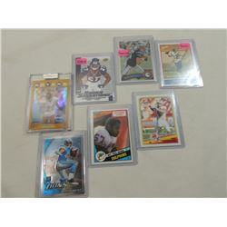 LOT 7 MISC FOOTBALL CARDS: REED, MORENO, MALLETT,