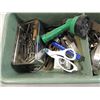 Image 2 : BOX LOT ASSORTED TOOLS: DRILL BITS, NAILS, FILE,