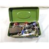 Image 1 : SMALL TOOL BOX FULL ASSORTED HOUSEHOLD REPAIR ITEM