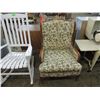 Image 2 : VINTAGE UPHOLSTERED WINGBACK CHAIR
