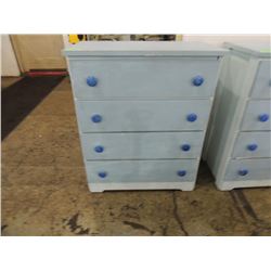 SIMPLE WOODEN 4 DRAWER DRESSER