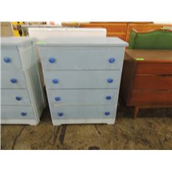 SIMPLE WOODEN 4 DRAWER DRESSER
