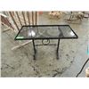 Image 1 : WROUGHT IRON & GLASS SIDE TABLE