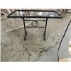 Image 2 : WROUGHT IRON & GLASS SIDE TABLE