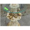 Image 4 : CHERUB FLOOR LAMP WITH GLASS SHELF ARTIST SIGNED