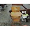 Image 1 : VINTAGE WOODEN PAINTED HIGH CHAIR