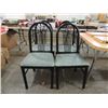 Image 2 : 4 VINTAGE METAL DINING CHAIRS