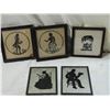 Image 2 : LOT 5 VINTAGE SILHOUETTES & NEEDLE POINT