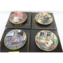 THE MEN OF THE RAILS GERMAN COLLECTOR PLATES X 4