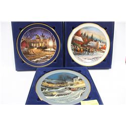 HADLEY HOUSE LTD ED COLLECTOR PLATES X 3