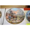 Image 5 : GOLD TRIM HORSE COLLECTOR PLATES X 6