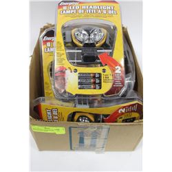 BOX  OF 5 "ENERGIZER" LED HEADLIGHT SETS