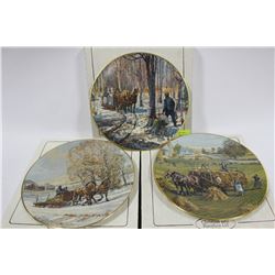 CHRISTIAN BELL COLLECTOR PLATES X 3 (HORSES)