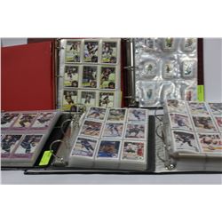 5 BINDERS OF INCOMPLETE CARD SETS