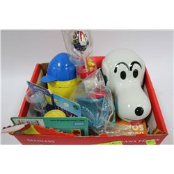 BOX OF SNOOPY COLLECTIBLES
