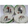 Image 1 : LARGE NORMAN ROCKWELL 1980'S COLLECTOR PLATES X4