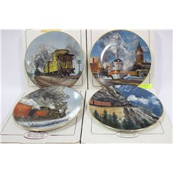 CHRISTIAN BELL TRAIN COLLECTOR PLATES X 4