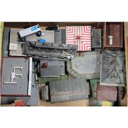 BOX OF HO SCALE TRAIN TRACK VILLAGES ON CHOICE