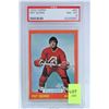 Image 1 : 1973 PATT QUINN HOCKEY CARD PSA SCORED NM-