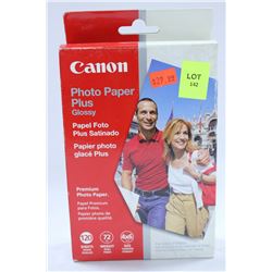 PACK WITH 120 CANON 4X6 PHOTO PAPER X 3