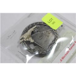 NAZI NAVY "A BLOCKADE" RUNNER BADGE