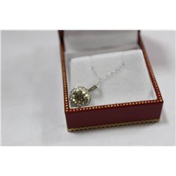 #73 14K WHITE GOLD DIAMOND NECKLACE