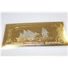 Image 1 : ANTIGUA/ BARBUDA 23K GOLD FOIL $50 BANK NOTE