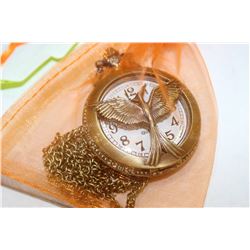 HUNGER GAMES "MOCKINGJAY" STYLE POCKET WATCH