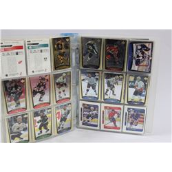 BINDER OF NHL CARDS