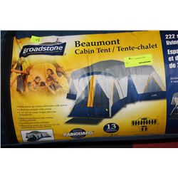 BROADSTONE 222 SQ FT FAMILY TENT, WITH STORAGE