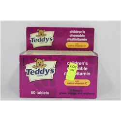 BOTTLE OF 60 TEDDYS CHOICE MULTI VITAMINS