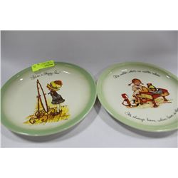 2 VINTAGE HOLLY HOBBY COLLECTOR PLATES