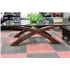 Image 1 : SHOWHOME WOOD AND GLASS COFFEE TABLE