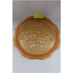 IRIS AND HERRINGBONE DEPRESSION PLATTER