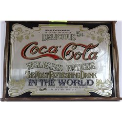 COCA COLA MIRRORED SERVING TRAY