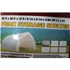 Image 1 : NEW 20' X 30' X12' PEAK STORAGE SHELTER