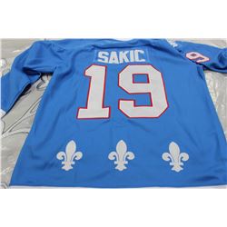 CCM JOE SAKIC QUEBEC NORDIQUES XL 50 JERSEY