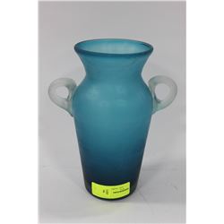 BLUE GLASS VASE