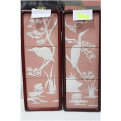 PAIR OF FRANKLIN MINT TRANQUIL WATERS W/ COA