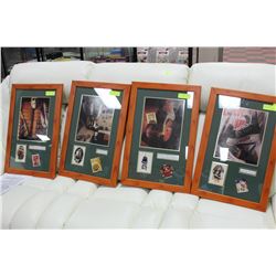 FRAMED HOCKEY PICTURES X4