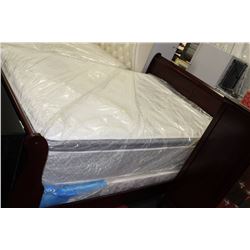 QUEEN SIZE CHERRY WOOD SLEIGH BEDFRAME