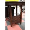 Image 3 : NEW WOOD BAR HEIGHT ROUND TABLE W LAZY SUSAN