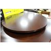 Image 4 : NEW WOOD BAR HEIGHT ROUND TABLE W LAZY SUSAN