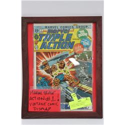 MARVEL TRIPLE ACTION #1 VINTAGE COMIC DISPLAY