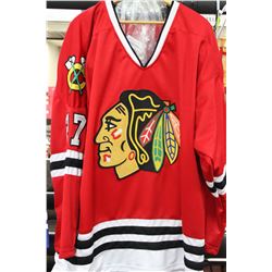 JEREMY ROENICK CHICAGO SIGNED CUSTOM RED JERSEY