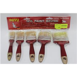PACK OF 5 NEW PAINTBRUSHES