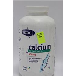 BOTTLE OF 300 CALCIUM W VITAMIN D CAPLETS
